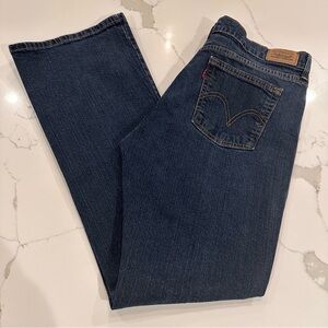Levi’s 515 Boot Cut Blue Jeans Women 14 Denim Medium Wash Mid Rise Western